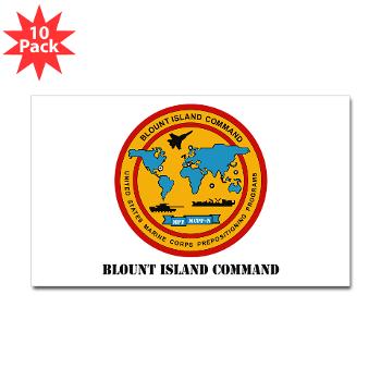 BIC - M01 - 01 - Blount Island Command with Text - Sticker (Rectangle 10 pk) - Click Image to Close