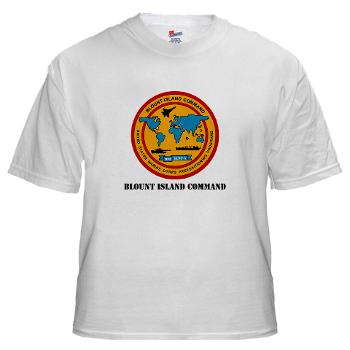 BIC - A01 - 04 - Blount Island Command with Text - White t-Shirt