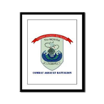 CAB - M01 - 02 - Combat Assault Battalion with Text - Framed Panel Print - Click Image to Close