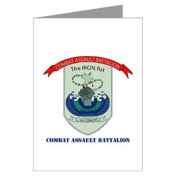 CAB - M01 - 02 - Combat Assault Battalion with Text - Greeting Cards (Pk of 10) - Click Image to Close
