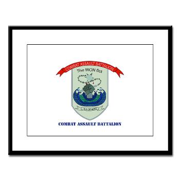 CAB - M01 - 02 - Combat Assault Battalion with Text - Large Framed Print - Click Image to Close