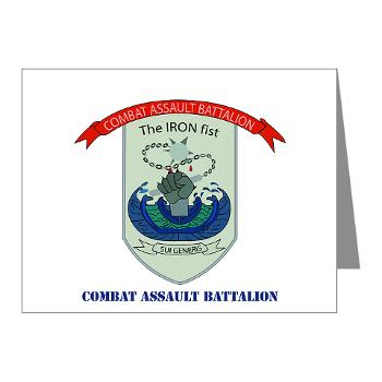 CAB - M01 - 02 - Combat Assault Battalion with Text - Note Cards (Pk of 20)