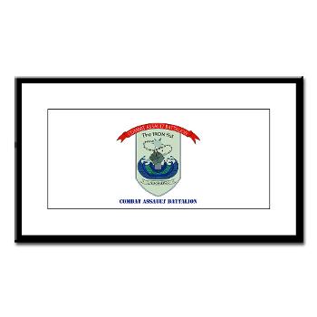 CAB - M01 - 02 - Combat Assault Battalion with Text - Small Framed Print - Click Image to Close