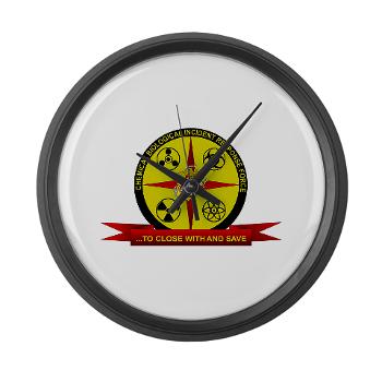CBIRF - M01 - 03 - Chemical Biological Incident Response Force - Large Wall Clock - Click Image to Close