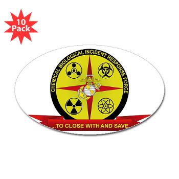 CBIRF - M01 - 01 - Chemical Biological Incident Response Force - Sticker (Oval 10 pk)