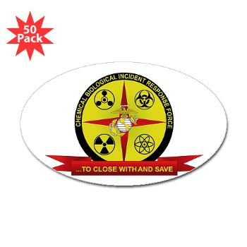 CBIRF - M01 - 01 - Chemical Biological Incident Response Force - Sticker (Oval 50 pk)