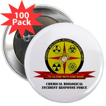 CBIRF - M01 - 01 - Chemical Biological Incident Response Force with Text - 2.25" Button (100 pack)