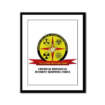 CBIRF - M01 - 02 - Chemical Biological Incident Response Force with Text - Framed Panel Print