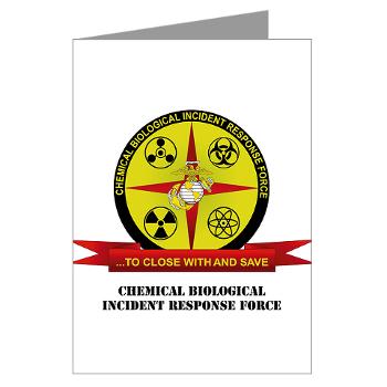 CBIRF - M01 - 02 - Chemical Biological Incident Response Force with Text - Greeting Cards (Pk of 10)