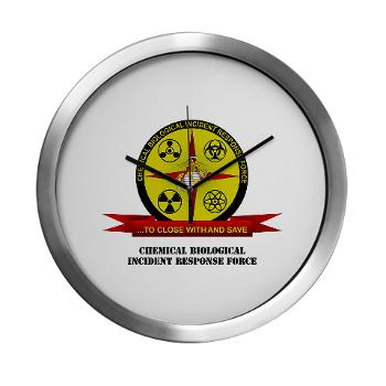 CBIRF - M01 - 03 - Chemical Biological Incident Response Force with Text - Modern Wall Clock