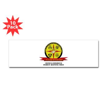 CBIRF - M01 - 01 - Chemical Biological Incident Response Force with Text - Sticker (Bumper 10 pk)