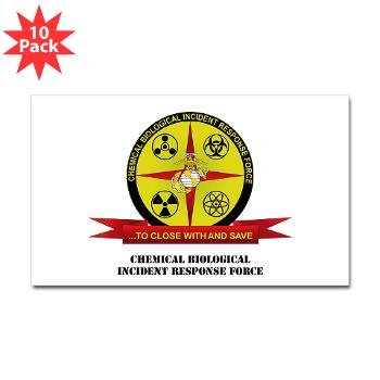 CBIRF - M01 - 01 - Chemical Biological Incident Response Force with Text - Sticker (Rectangle 10 pk)