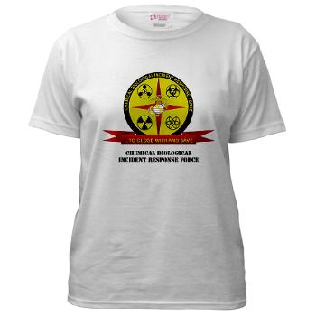CBIRF - A01 - 04 - Chemical Biological Incident Response Force with Text - Women's T-Shirt