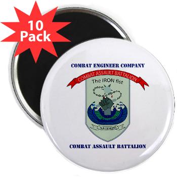 CEC - A01 - 01 - Combat Engineer Company with Text - 2.25" Magnet (10 pack)
