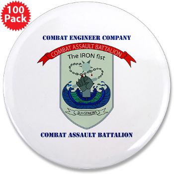 CEC - A01 - 01 - Combat Engineer Company with Text - 3.5" Button (100 pack) - Click Image to Close