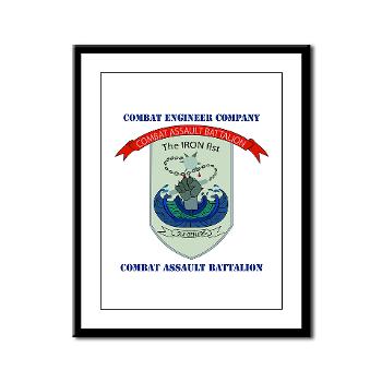 CEC - A01 - 01 - Combat Engineer Company with Text - Framed Panel Print - Click Image to Close