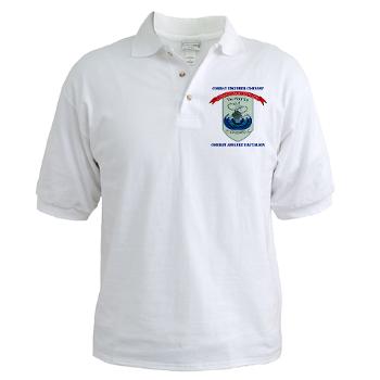 CEC - A01 - 01 - Combat Engineer Company with Text - Golf Shirt