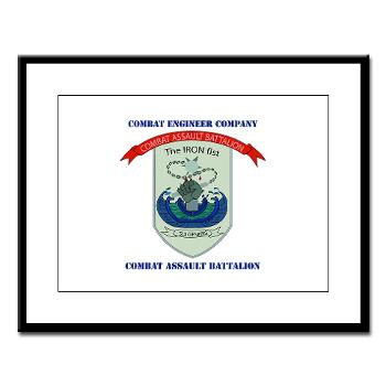 CEC - A01 - 01 - Combat Engineer Company with Text - Large Framed Print - Click Image to Close