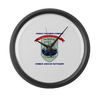 CEC - A01 - 01 - Combat Engineer Company with Text - Large Wall Clock