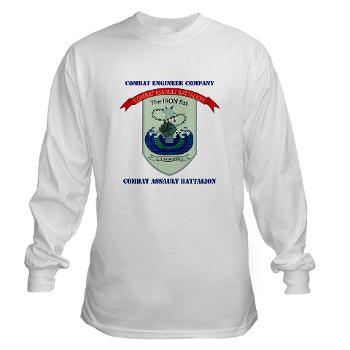 CEC - A01 - 01 - Combat Engineer Company with Text - Long Sleeve T-Shirt