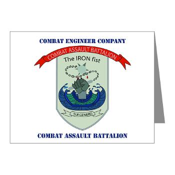 CEC - A01 - 01 - Combat Engineer Company with Text - Note Cards (Pk of 20) - Click Image to Close
