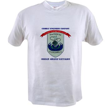 CEC - A01 - 01 - Combat Engineer Company with Text - Value T-Shirt
