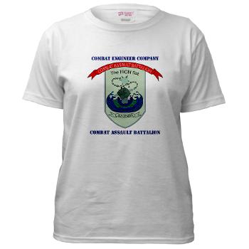 CEC - A01 - 01 - Combat Engineer Company with Text - Women's T-Shirt