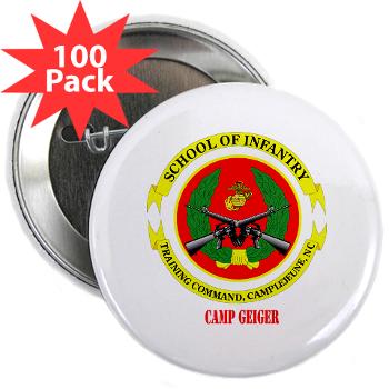 CG - M01 - 01 - Camp Geiger with Text - 2.25" Button (100 pack)