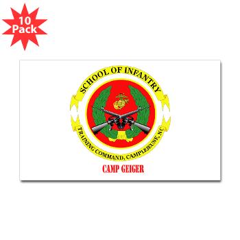 CG - M01 - 01 - Camp Geiger with Text - Sticker (Rectangle 10 pk) - Click Image to Close