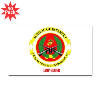 CG - M01 - 01 - Camp Geiger with Text - Sticker (Rectangle 50 pk) - Click Image to Close