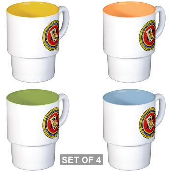 CGilbertHJohnson - M01 - 03 - Camp Gilbert H. Johnson - Stackable Mug Set (4 mugs) - Click Image to Close
