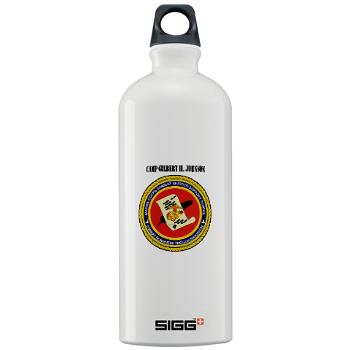 CGilbertHJohnson - M01 - 03 - Camp Gilbert H. Johnson with Text - Sigg Water Bottle 1.0L