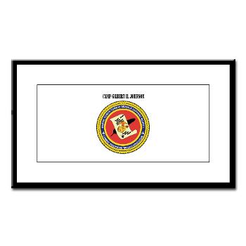 CGilbertHJohnson - M01 - 02 - Camp Gilbert H. Johnson with Text - Small Framed Print - Click Image to Close