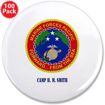 CHMS - M01 - 01 - Camp H. M. Smith with Text - 3.5" Button (100 pack) - Click Image to Close