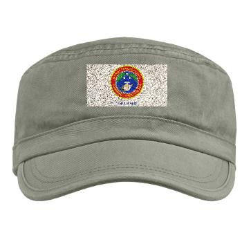 CHMS - A01 - 01 - Camp H. M. Smith with Text - Military Cap
