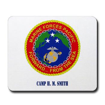 CHMS - M01 - 03 - Camp H. M. Smith with Text - Mousepad