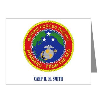 CHMS - M01 - 02 - Camp H. M. Smith with Text - Note Cards (Pk of 20)