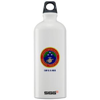 CHMS - M01 - 03 - Camp H. M. Smith with Text - Sigg Water Bottle 1.0L