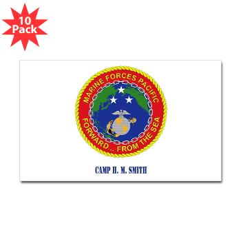 CHMS - M01 - 01 - Camp H. M. Smith with Text - Sticker (Rectangle 10 pk) - Click Image to Close