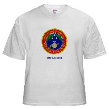 CHMS - A01 - 04 - Camp H. M. Smith with Text - White t-Shirt