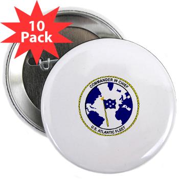 CICUSAF - M01 - 01 - Commander In Chief, US Atlantic Fleet - 2.25" Button (10 pack) - Click Image to Close