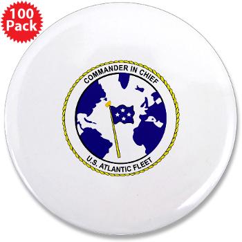 CICUSAF - M01 - 01 - Commander In Chief, US Atlantic Fleet - 3.5" Button (100 pack) - Click Image to Close