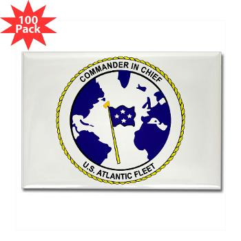 CICUSAF - M01 - 01 - Commander In Chief, US Atlantic Fleet - Rectangle Magnet (100 pack) - Click Image to Close