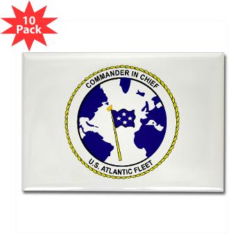 CICUSAF - M01 - 01 - Commander In Chief, US Atlantic Fleet - Rectangle Magnet (10 pack) - Click Image to Close