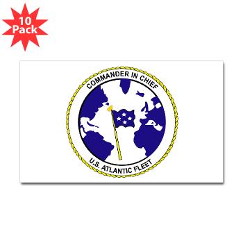 CICUSAF - M01 - 01 - Commander In Chief, US Atlantic Fleet - Sticker (Rectangle 10 pk) - Click Image to Close