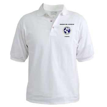 CICUSAF - A01 - 04 - Commander In Chief, US Atlantic Fleet with Text - Golf Shirt