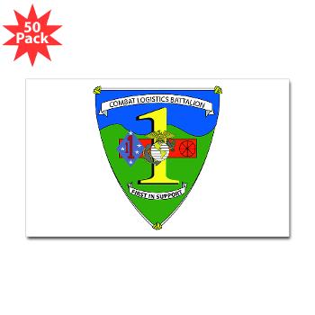 CLB1 - A01 - 01 - Combat Logistics Battalion - Sticker (Rectangle 50 pk) - Click Image to Close