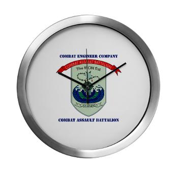 CEC - A01 - 01 - Combat Engineer Company with Text - Modern Wall Clock