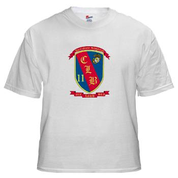 CLB11 - A01 - 04 - Combat Logistics Battalion 11 - White T-Shirt