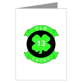 CLB13 - M01 - 02 - Combat Logistics Battalion 13 - Greeting Cards (Pk of 10) - Click Image to Close